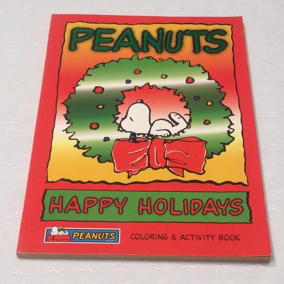 Peanuts Other - Peanuts Happy Holidays Coloring & Activity Book 2003